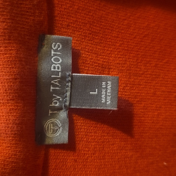 Talbots Vibrant Orange Sleeveless Vest - Picture 2 of 3